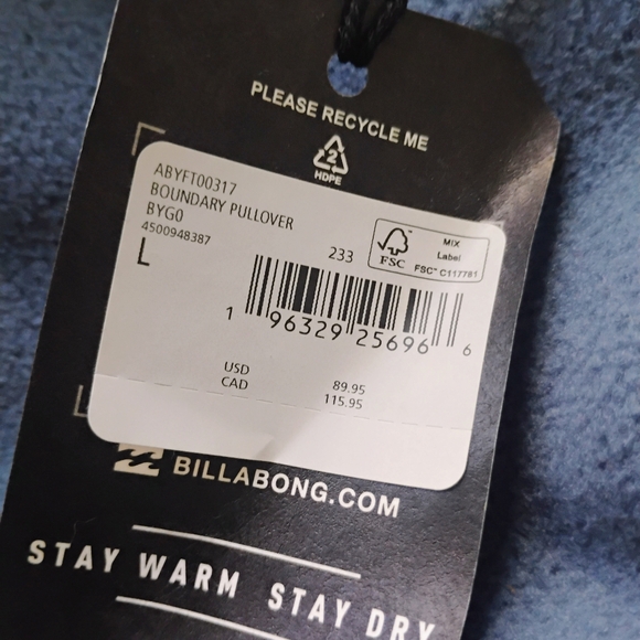 BILLABONG NEW A-Div Half Zip Pullover Hoodie - Picture 11 of 11